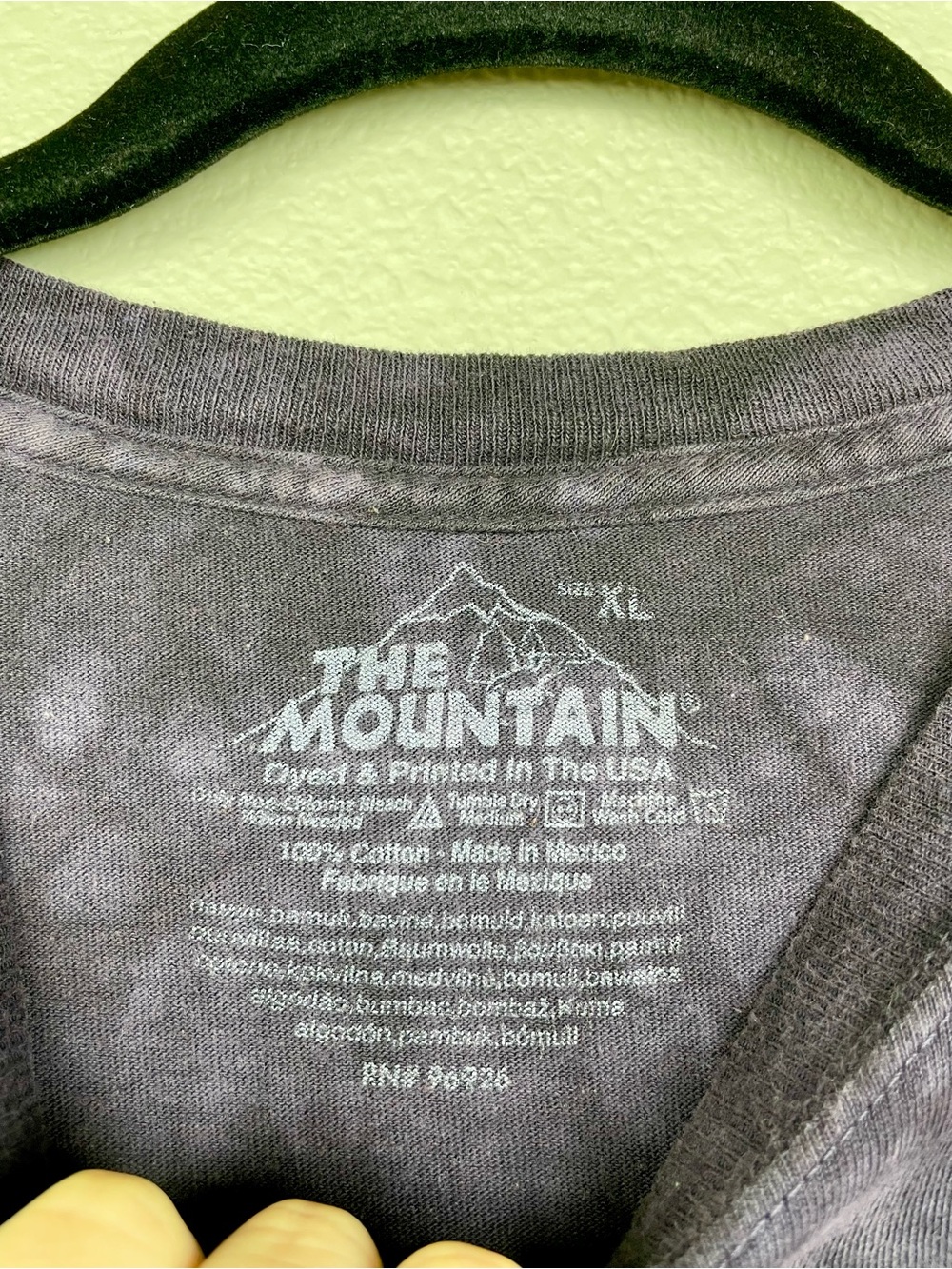 The Mountain Men's XL The Fortune Teller Cat Classic Cotton T-Shirt Magic Purple - Picture 8 of 12